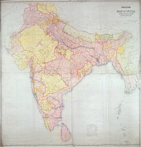 Hindistan Haritası, 1865